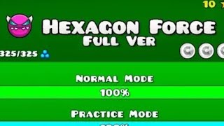 Hexagon Force Full Versión By Partition And JamAttack Geometry Dash Full Versión [upl. by Haldi]