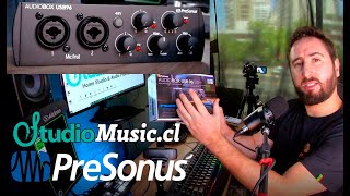 Interfaz de Audio PreSonus Audiobox USB 96 Review y Prueba  StudioMusiccl [upl. by Evatsug]