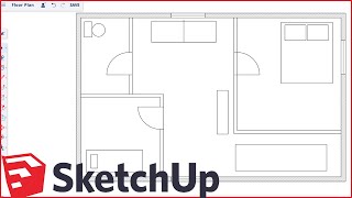 How to Make Floor Plans for Free in SketchUp [upl. by Baggs]