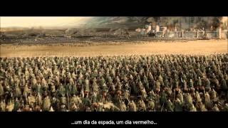 O Senhor dos Anéis  Batalha de Pelennor  Discurso de Théoden [upl. by Aneeuq]