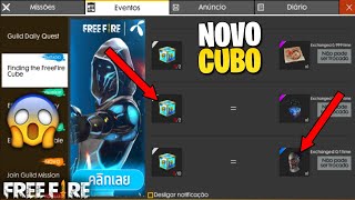 CHEGOU HOJE EVENTO COM NOVA MÁSCARA DA CAVEIRA GRÁTIS NOVO CUBO MÁGICO E MUITO MAIS NO FREE FIRE [upl. by Hgielime]