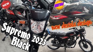 Pinaka Bagong HONDA SUPREMO 150 2023 BLACK Supremo2023 2023Supremo [upl. by Lennaj979]