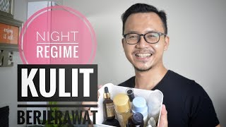 Night Skincare Routine Untuk Kulit Berjerawat [upl. by Beane189]