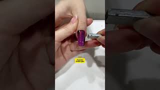 Cats eye ribbonnailart nailtutorial nailtech cateyegel [upl. by Staten]