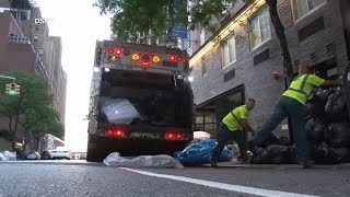 NYC Sanitation to make scheduled pickups on Memorial Day weekend [upl. by Dahl]