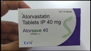 Atorsave 40 Tablet  AtorvastatinTablets IP 40 mg  Atorsave 40mg Tablet Uses Side effects Benefits [upl. by Ramo]