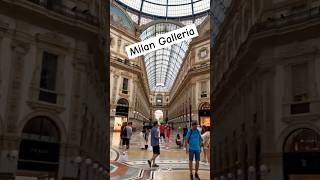 Milan Galleria Vittorio Emanuele  Shopping gallery  Town house italy trending shorts milan [upl. by Analak]