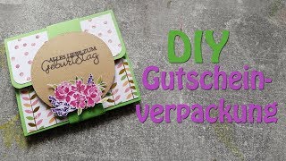 DIY Gutscheinverpackung [upl. by Aztiraj]