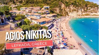 Agios Nikitas Lefkada Walking Tour 4K  Greek Paradise Revealed 🏝️ [upl. by Lu]