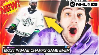 MOST INSANE HUT CHAMPS COMEBACK EVER I NHL 25 HUT [upl. by Mitman]