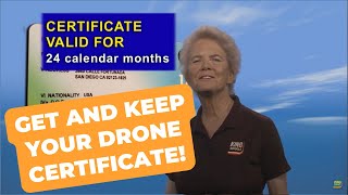 Drone Regulations Video 2 of 8  How To Get And Maintain Your Remote Pilot Certificate [upl. by Joh]