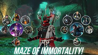 Level 5 TRAID Vs ALL BOSSES Of Maze Of Immortality Event🔥😈 [upl. by Ellives]