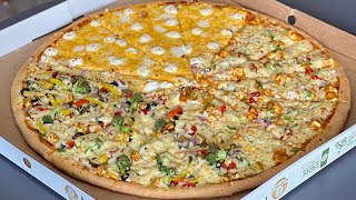 24 inch Monster pizza  9 cheese veg avengers punjab tadka pizza  martinoz pizza  surat food [upl. by Enined]