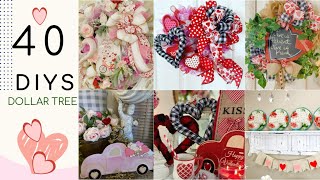 💖40 DIY DOLLAR TREE DECOR CRAFTS💕Valentines Winter Spring Olivia’s Romantic Home DIY ep 13 [upl. by Ateiram61]