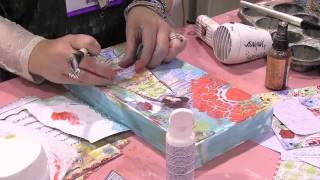 Scrap Time  Ep 733  Christy Tomlinson shows us her process for making her Art [upl. by Dietz427]