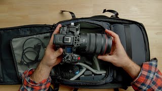 Canon R5C  Compact Travel Kit For Shooting Events  Compagnon Adapt 25L Backpack [upl. by Hteb]