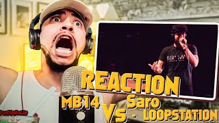 CRRRRRRRAAAAAAZZZZYYYY LOOP BATTLE MB14 vs Saro  GRAND BEATBOX BATTLE 2017 LIVE REACTION [upl. by Grube]