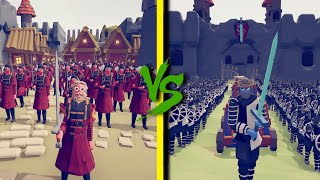 MEDIEVAL ARMY vs KNIGHT ARMY  Totally Accurate Battle Simulator TABS [upl. by Alleram913]