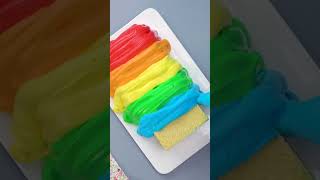 Decorate rainbow cakes easily fanceycakes [upl. by Rep]