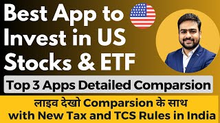 Best App for US Stocks in India  Best US Stocks App in India  IndMoney vs Vested vs Groww [upl. by Ysnil]