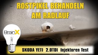 Rostblasen entfernen Rostbehandlung am Radlauf  Smartrepair DIY [upl. by Adnolat]