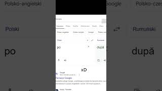 Tłumacz Google XD FajnyKanal94 shorts [upl. by Canty259]