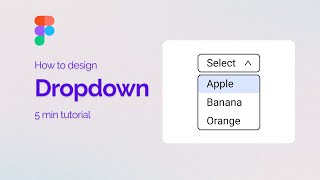 Dropdown menu in Figma [upl. by Shepley942]