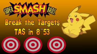 スマブラ６４  Pikachu BtT  8quot53 TAS [upl. by Leandra328]