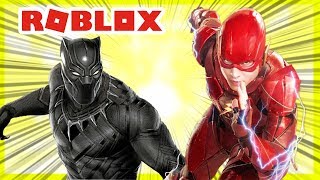 ROBLOX INDONESiA  KETiKA THE FLASH KETEMU BLACK PANTHER [upl. by Aisayn]