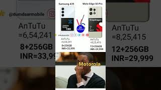 Motorola Edge 50 fusion VS Samsung A35 Specs shorts [upl. by Mckay]