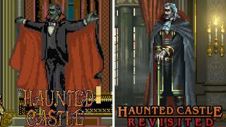 Haunted Castle Revisited  All Bosses Comparison Arcade 1988 vs Remake 2024 [upl. by Atiuqihs]