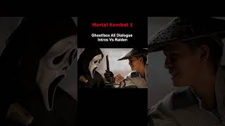 Mortal Kombat 1  Ghostface All Dialogue Intros Vs Raiden And Quan Chi [upl. by Geldens]