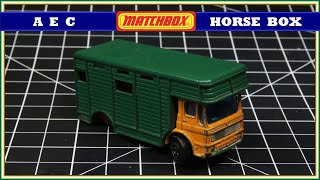 Matchbox 17E AEC Horsebox  Restoration [upl. by Annoek908]