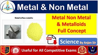 Metal and Non Metal Full Concept in Bengali  Science Metal Non Metal Class for Competitive Exams [upl. by Reddy754]