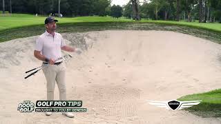 Golf Pro Tips How to exit a bunker [upl. by Estrin]