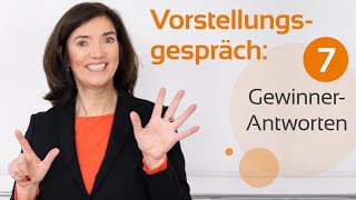 Vorstellungsgespräch Die 7 häufigsten Fragen und die perfekten Antworten [upl. by Ireg734]