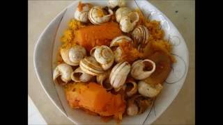 plat tunisien incroyable couscous à lescargotكسكسي بالبوش أحلى وصفة ذوق تحصل [upl. by Erde188]