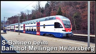 SBahn Sichtungen beim Bahnhof Mellingen Heitersberg Kanton Aargau Schweiz 2022 [upl. by Idihsar326]