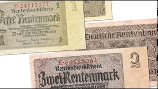 15th October 1923 Rentenmark introduced in Weimar Germany [upl. by Hidie]