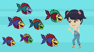 Fish Fish Fish  lots of fish songs to sing fun songs for kids  hey dee ho music [upl. by Cadel31]