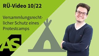 RÜVideo 1022 Versammlungsrechtlicher Schutz eines Protestcamps [upl. by Starla67]