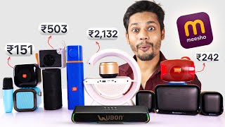 I Bought 10 BT Speakers from Meesho ₹150 to ₹2000 😛Diwali Special 🎉 [upl. by Ellasal]