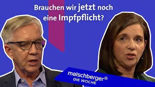 Impfpflicht nötig oder nicht Katrin GöringEckardt und Dietmar Bartsch  maischberger die woche [upl. by Silra358]