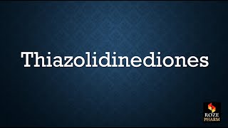 Thiazolidinediones pronunciation diabetes drug T2DM medicine How to say TZD [upl. by Nedyah]