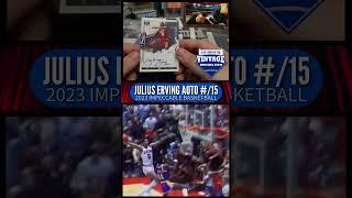 DR J Rock The Baby Dunk  Julius Erving 2023 Impeccable Auto Pulled [upl. by Herrmann740]