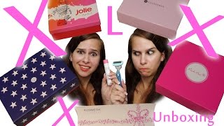 XXXL Unboxing  Pink Box² Glossybox² Wunderbox  JuniJuli [upl. by Eninaj]