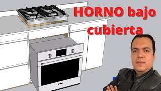 Cómo hacer mueble para EMPOTRE de HORNO de gas en la cocina [upl. by Anileva]