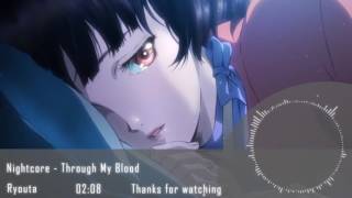 Nightcore  Through My Blood [upl. by Gnud]