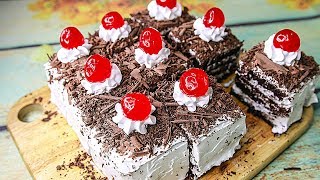 Black Forest Pastry  Eggless amp Without Oven  Eggless Black Forest Cake Recipe [upl. by Astri265]