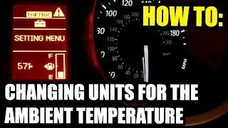 How To Change Outside Temperature Units on Mitsubushi display screens [upl. by Anelahs472]